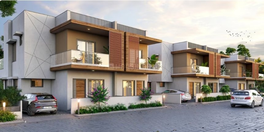 Architectural rendering of Nand Vihar 3 villas